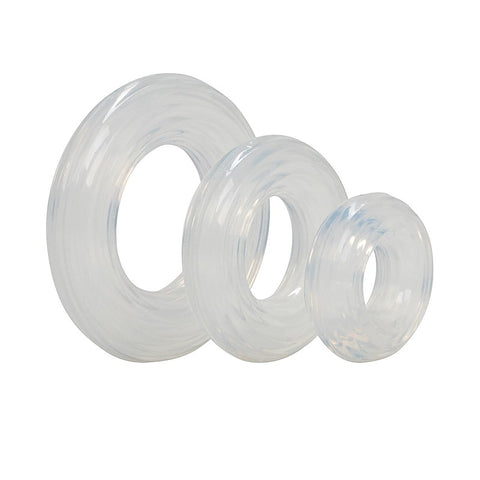Premium Silicone Cock Ring Set by California Exotics - Stretchy Cock Rings