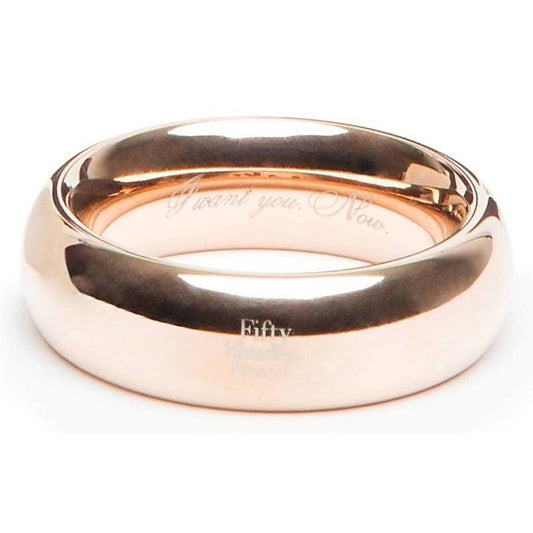 Fifty Shades Freed I Want You Now Steel Cock Ring - Steel Cock Rings