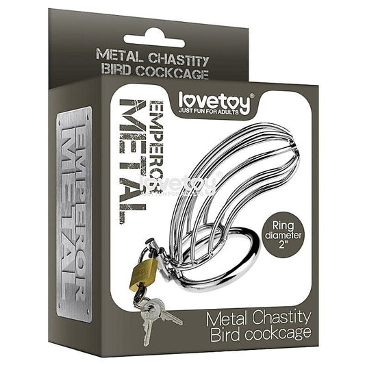 Metal Chastity Bird Cock Cage by Lovetoy - Male Chastity