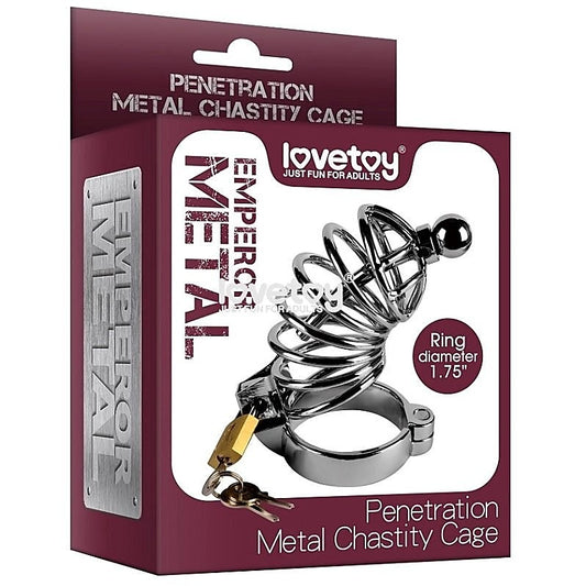 Penetration Metal Chastity Cage by Lovetoy - Male Chastity