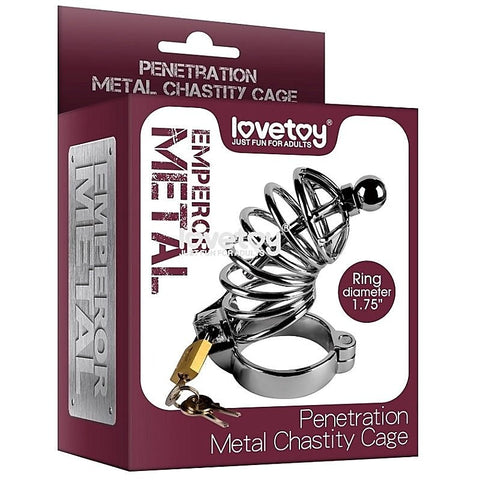 Penetration Metal Chastity Cage by Lovetoy - Male Chastity