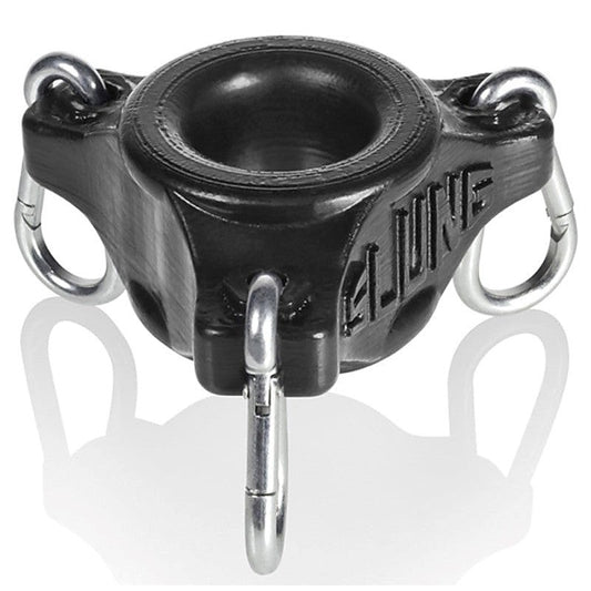 Slung Ballstretcher With 3 Carabiners Cock Ring by Oxballs - Stretchy Cock Rings