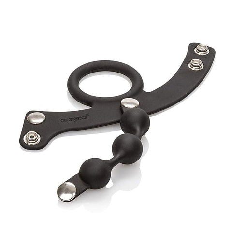 Tri-Snap Weighted Ball Spreader by California Exotics - Ball and Cock Toys
