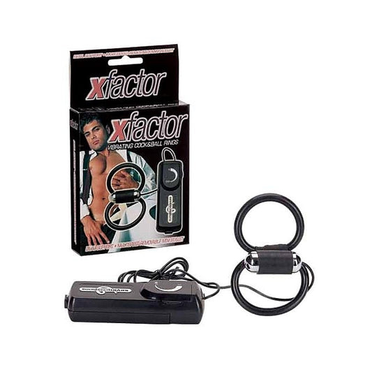 Xfactor Vibrating Cock and Ball Rings by Seven Creations - Cock Rings