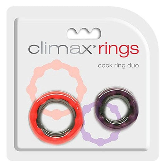 Climax Rings Cock Ring Duo by Topco - Stretchy Cock Rings