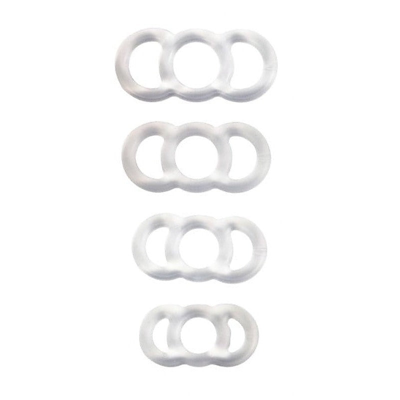 Premium ComFit Silicone Rings by Shots Toys - Stretchy Cock Rings