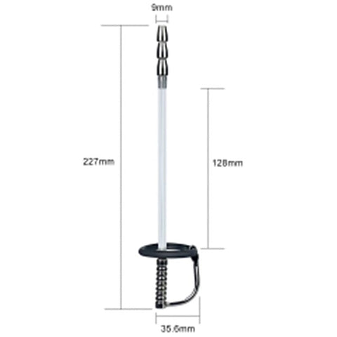Emperor Metal Through Hole Penis Plug by Lovetoy - Penis Plugs