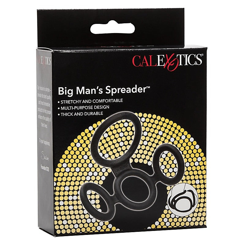 Big Man's Spreader Stretchy Cock Ring by California Exotics - Ball and Cock Toys