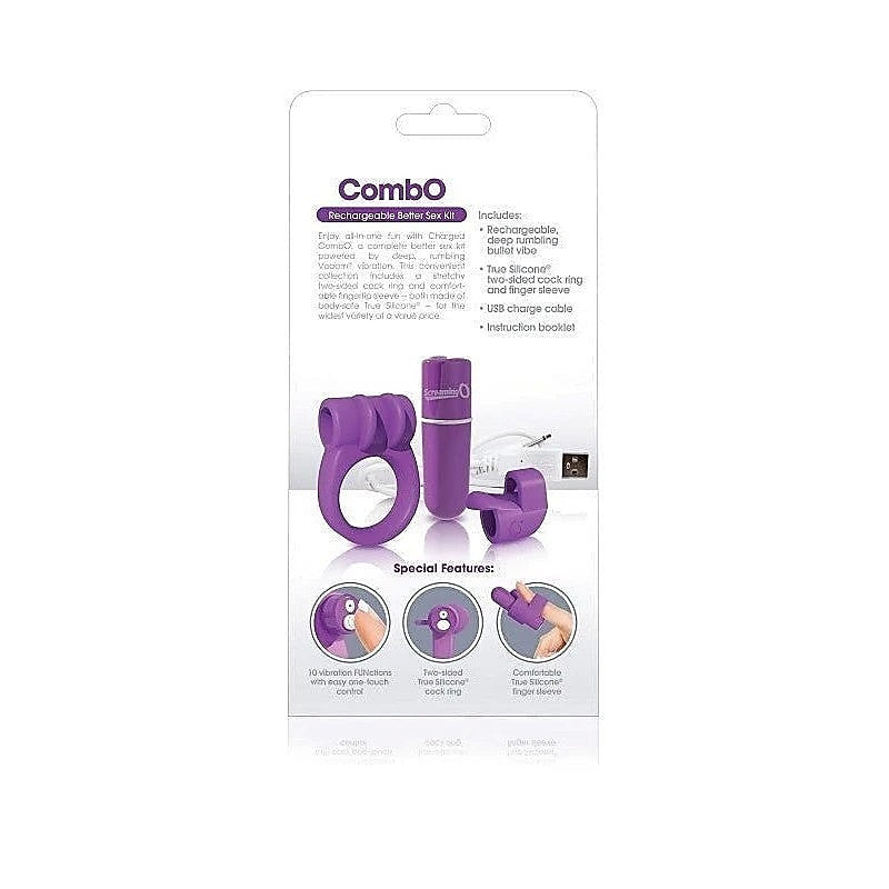 Premium Charged CombO Purple by Screaming O - Sex Kits