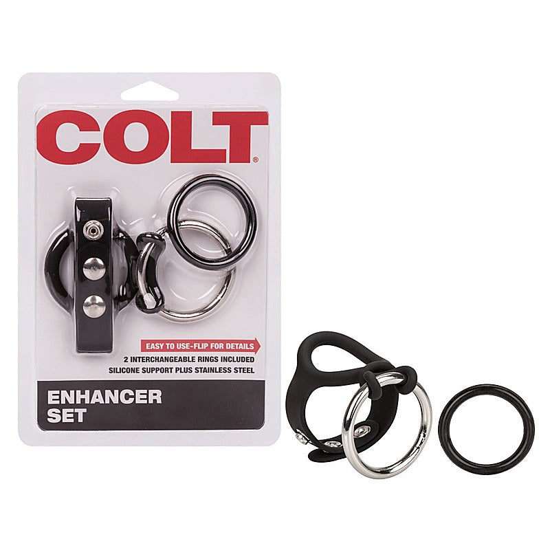Colt Multi Purpose Male Erections Enhancer Set - Stretchy Cock Rings
