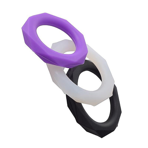 Fantasy C-Ringz Silicone Designer Stamina Set by Pipedream - Cock Rings