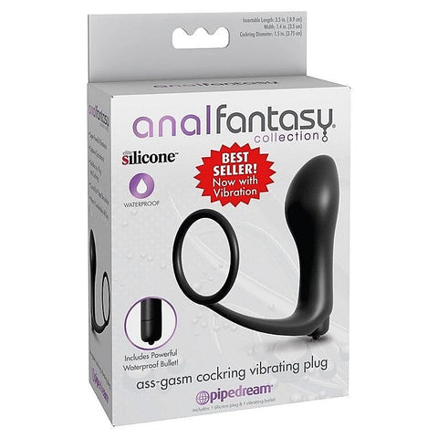 Ass-Gasm Cockring Vibrating Plug by Pipedream Products - Prostate Toys