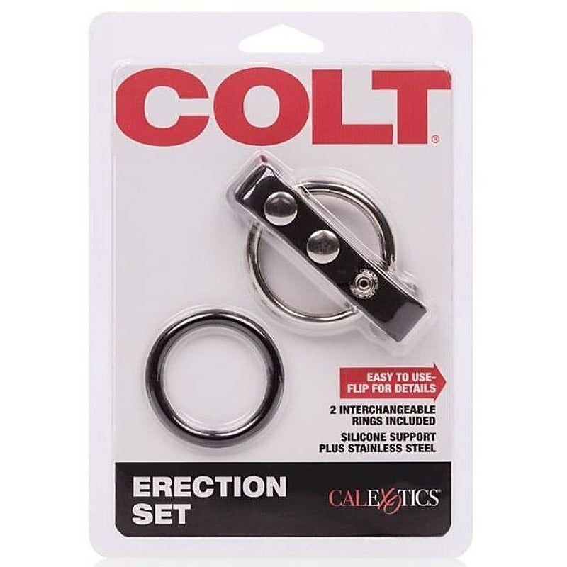 Colt Adjustable Male Erection Enhancer Set - Cock Rings