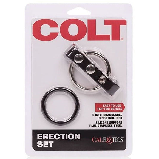 Colt Adjustable Male Erection Enhancer Set - Cock Rings
