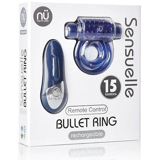 Remote Control Bullet Cock Ring by Nu Sensuelle - Cock Rings