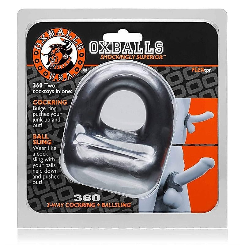 360 2-Way Cock Ring and Ball Sling by Oxballs - Ball and Cock Toys