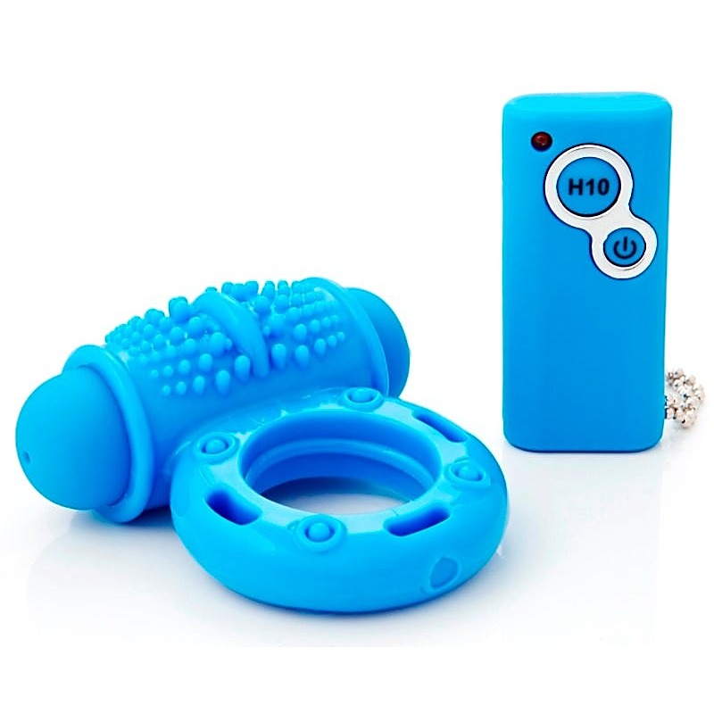 10 Function Remote Control Wireless Cockring By Nu Sensuelle - Cock Rings