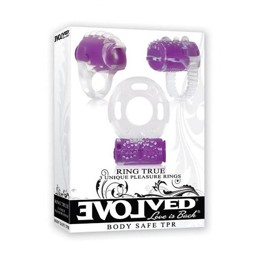 Cock Ring True 3 Unique Pleasure Cock Rings by Evolved - Cock Rings