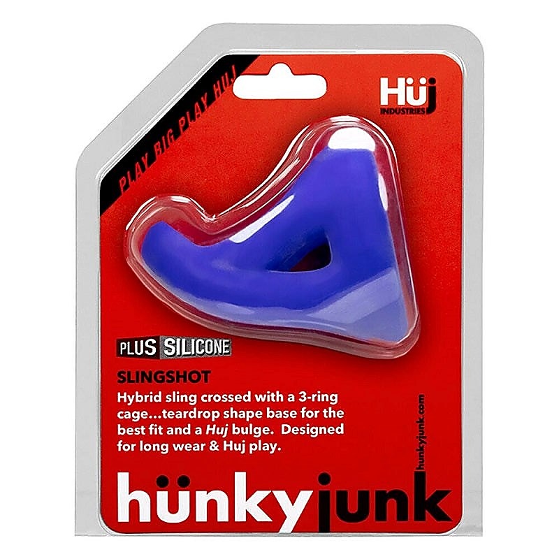 Slingshot 3-Cock Ring Teardrop Sling by Hunkyjunk - Ball and Cock Toys