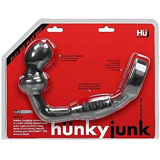 RIPPLE Dual-Stimulation Silicone Asslock by Hunkyjunk - Cock Rings