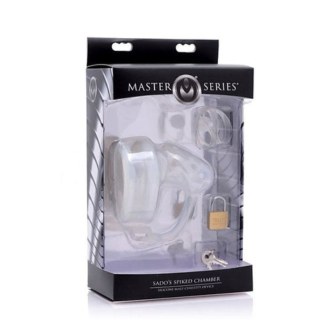 Spiked Chamber Silicone Male Chastity Device by XR Brands - Male Chastity