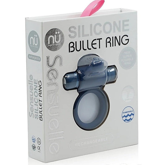 Silicone Bullet Cock Ring by Nu Sensuelle - Cock Rings
