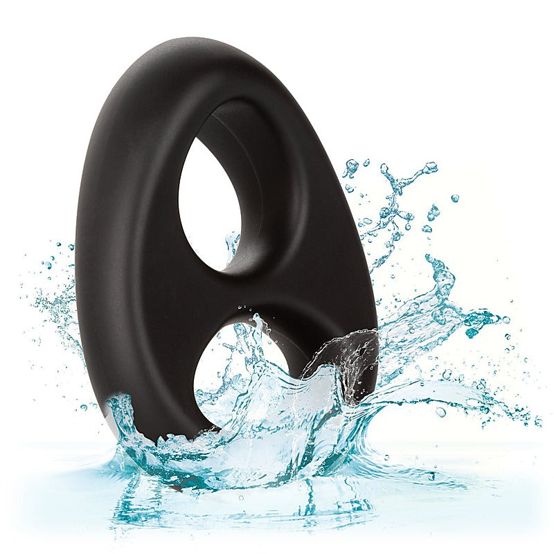 Ultra Soft Stretchy Dual Cock Ring by California Exotics - Stretchy Cock Rings