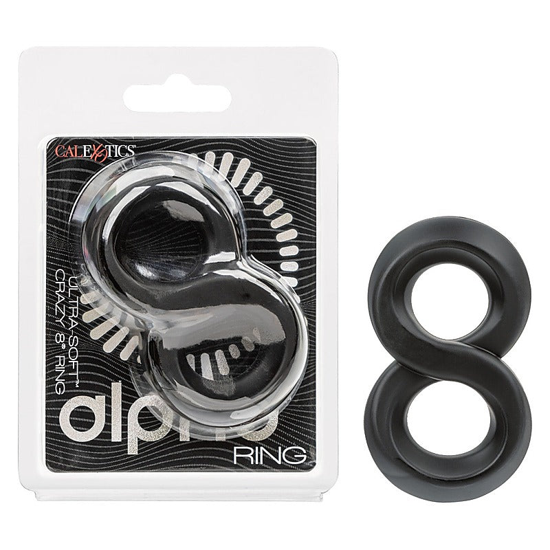 Premium Alpha Ultra-Soft Crazy 8 Mens Cock Ring - Stretchy Cock Rings
