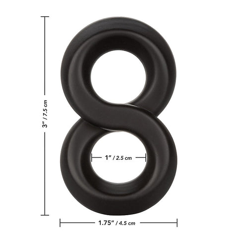 Premium Alpha Ultra-Soft Crazy 8 Mens Cock Ring - Stretchy Cock Rings