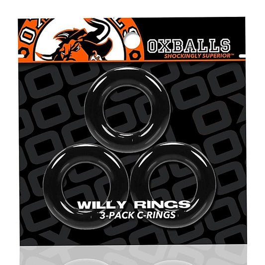 Willy Cock Rings 3 Pack by Oxballs - Stretchy Cock Rings