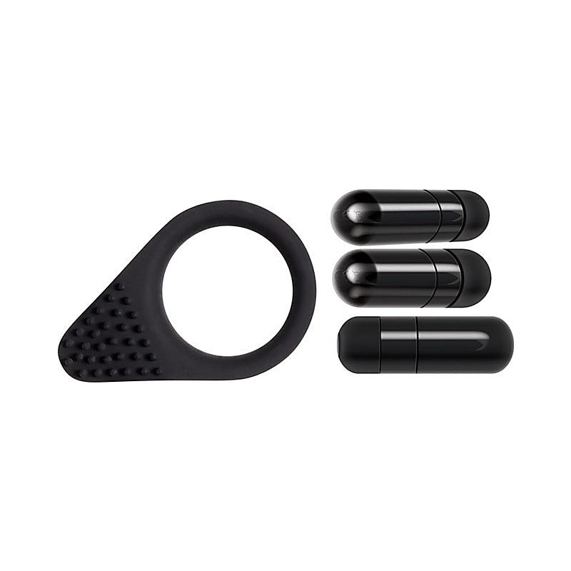Black Knight Vibrating Cock Ring by Evolved - Vibrating Cock Rings