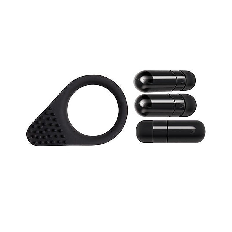 Black Knight Vibrating Cock Ring by Evolved - Vibrating Cock Rings