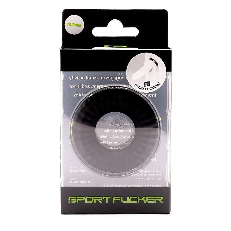 Sport Fucker Nitro Ring Black - Cock Rings