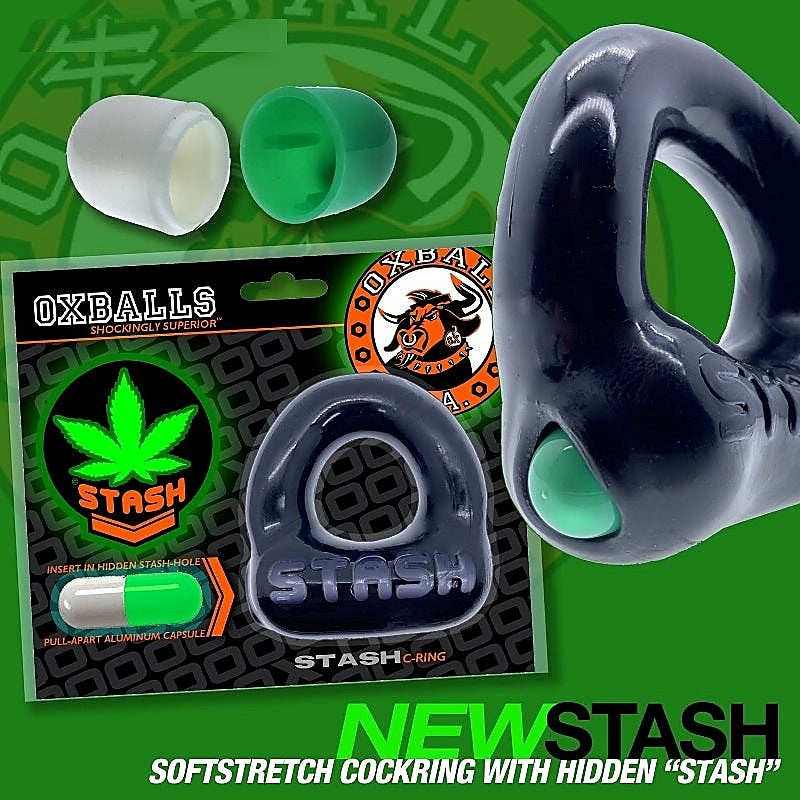 Professional-Grade Stash Cockring by Oxballs - Ball and Cock Toys