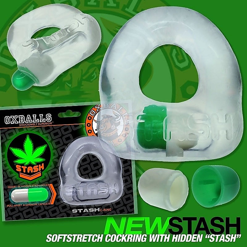 Professional-Grade Stash Cockring by Oxballs - Ball and Cock Toys
