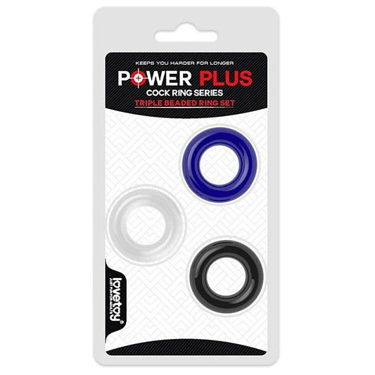 Power Plus Triple Donut Cock Ring Set by Lovetoy - Cock Rings