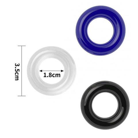 Power Plus Triple Donut Ring Set by Lovetoy - Cock Rings