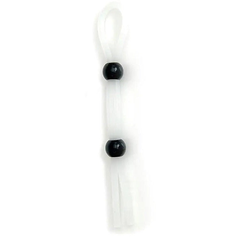 The Brawn Double Silicone Cock Leash by C1R Releasing - Stretchy Cock Rings