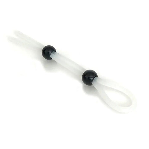 The Brawn Double Silicone Cock Leash by C1R Releasing - Stretchy Cock Rings
