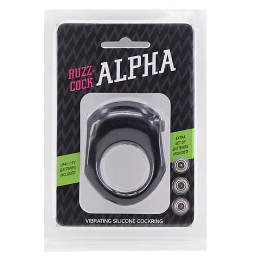 Buzz-Cock Alpha Vibrating Silicone Cock Ring - Vibrating Cock Rings