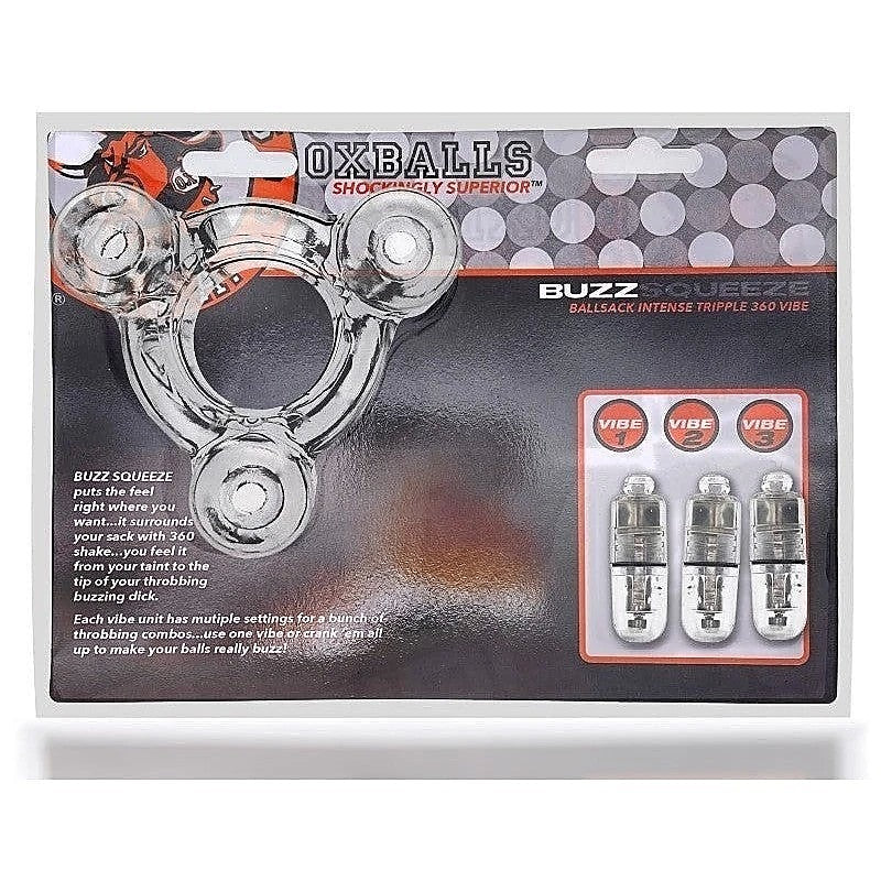 Professional-Grade Buzz Squeeze by Oxballs - Cock Rings