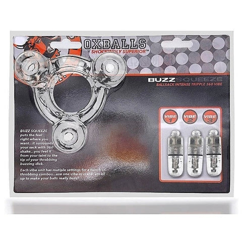 Professional-Grade Buzz Squeeze by Oxballs - Cock Rings