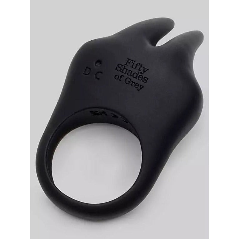 Fifty Shades Delightful Rabbit Ears Couple's Cock Ring - Cock Rings