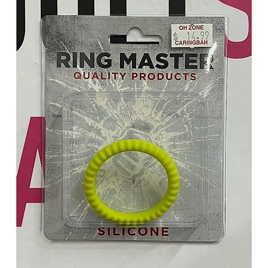Ring Master Ribbed Silicone Cock Ring by XR Brands - Cock Rings