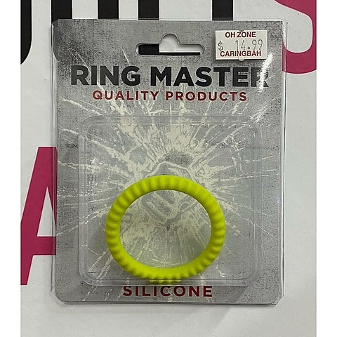 Ring Master Ribbed Silicone Cock Ring by XR Brands - Cock Rings