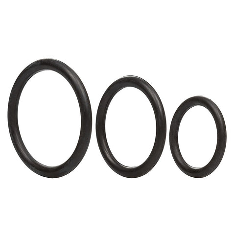 3 Piece Stretchy Rubber Cock Ring Set by California Exotics - Stretchy Cock Rings