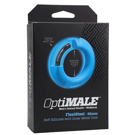 Optimale FlexiSteel Pleasure Enhancer by Doc Johnson - Steel Cock Rings