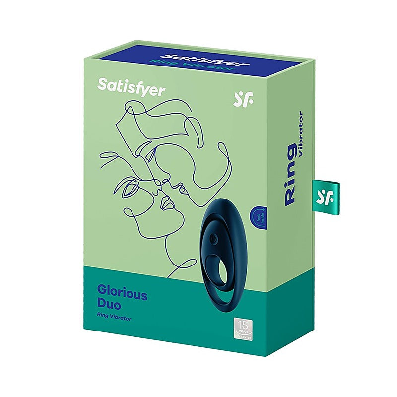 Glorious Duo Mens Vibrating Cock Ring by Satisfyer - Ball and Cock Toys