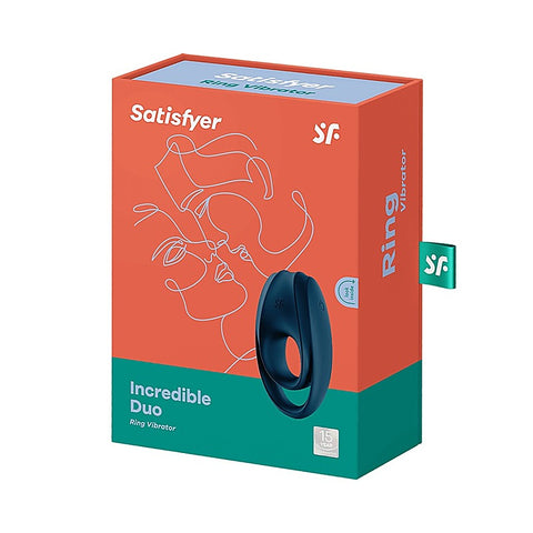 Incredible Duo 12 Functions Vibrating Cock Ring by Satisfyer - Vibrating Cock Rings