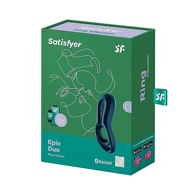 Epic Duo App Connected Vibrating Cock Ring By Satisfyer - Ball and Cock Toys